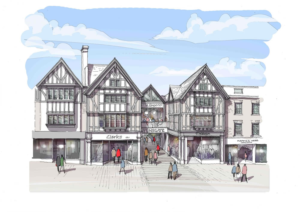 New proposals revealed for Tunsgate Square, Guildford, Surrey