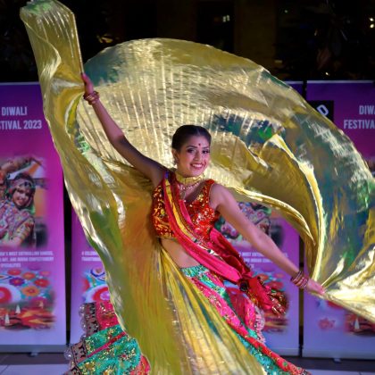 Dancer at DSQ's Diwali Festival